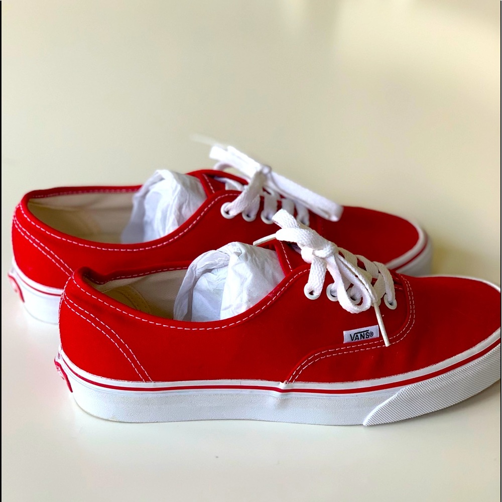 Red Authentic Vans!